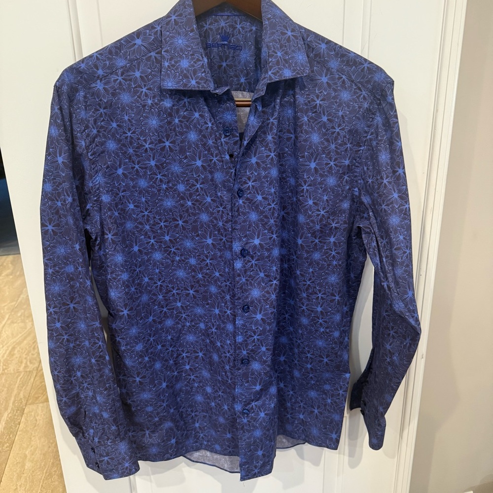 Bertigo Blue Patterned Shirt